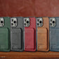 2 in 1 Detachable Leather iPhone Case with Card Pocket - Magnetic Cover for iPhone 17 pro Max 17 Air 15 14 13 12 11 pro Max