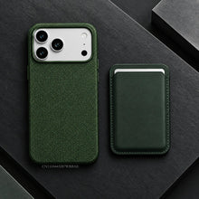 For MagSafe 2-In-1 Textured Phone Case For iPhone 18 17 16 15 14 13 12 Pro Max Air With Magnetic Card Holder Wallet Bumper Cover