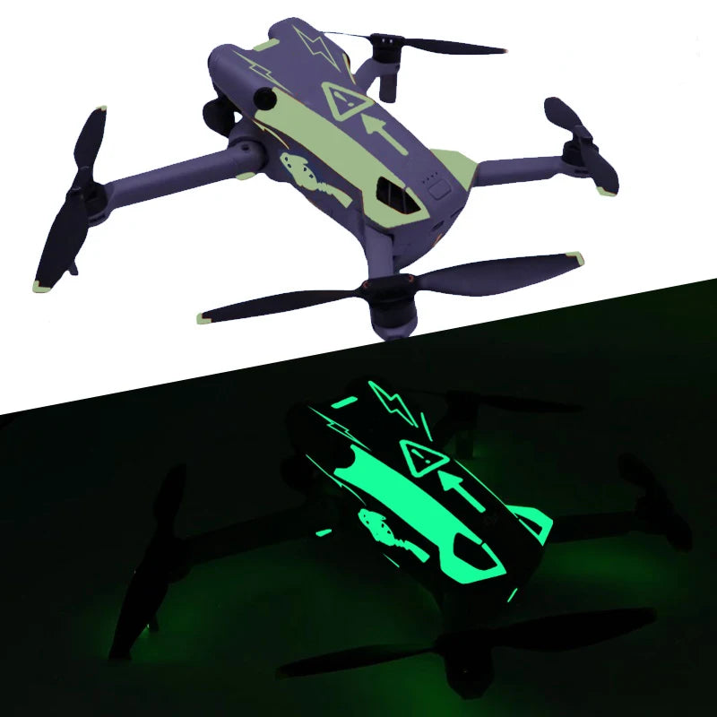 Glowing Decorative Sticker Kit for DJI Mini 5 Pro Waterproof Anti-Scratch Skin Decal for Drone & Controller DIY Accessories