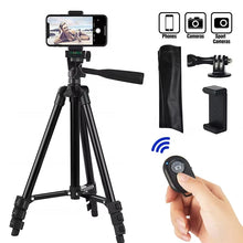 Phone Tripod Stand with Bluetooth Remote Aluminum Universal Camera Gopro Phone Photography Holder Recording Mobile Live Tripod