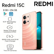 2026 Latest Global Redmi 15C Smartphone Octa Core Processor 6.88" HD Display HD Camera with Long Lasting Endurance Battery