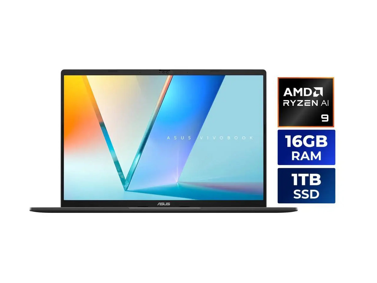 ASUS VivoBook S16 16.0" AMD Ryzen AI 9 465, memoria DDR5 de 16 GB, SSD PCIe G4 de 1 TB, Windows 11 Home, M3607GA-NS96T