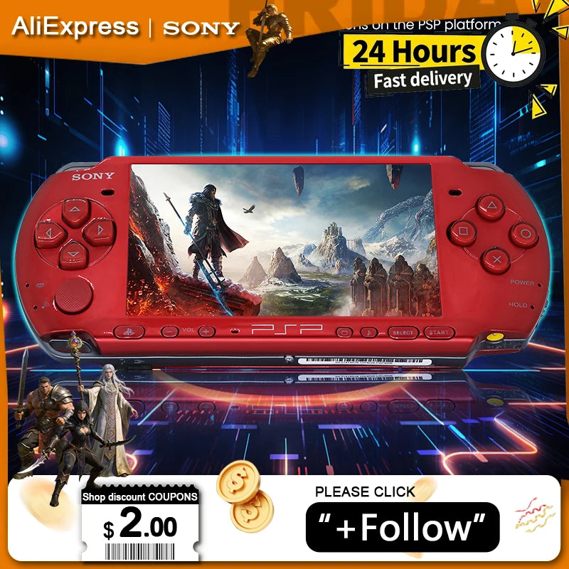Original Sony PSP3000 PlayStation Portable PSP 3000 (PSP-3006) Sony Handheld Arcade Game Console (+Free Games)