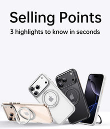 360° Mechanical Torque-Sound Rotating Stand Holder Magnetic Magsafe Phone Case For iPhone 16 15 14 13 17 18 Pro Max Plus Air 17E
