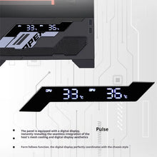 WJCOOLMAN Millennium MATX PC Case 5.5 Inch Screen/Digital Display 360 Water Cooler Sea View Room Customize Screen Computer Case