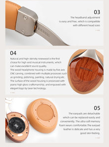 SIVGA SV021/Robin Over-ear Close-back Wood Headphone with Balanced High Fidelity Sound 50mm Wired Dynamic Driver Headset