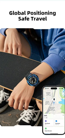 Kids Anti-Lost Watch with Apple Find My Android Find Hub Bluetooth Tracker Quartz Watch IP68 Waterproof No Subscription