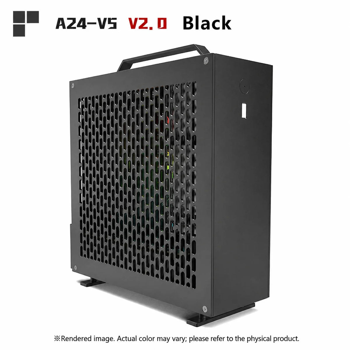 A24-V5 V2.0 5.24L Mini ITX Case 6061 Aluminum SFF PC Chassis for Low Profile GPU FLEX 1U PSU 220mm Graphics Card