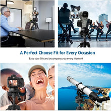Professional 73 Inch Camera Tripod Heavy Duty Stand with Phone Holder Travel Bag for DSLR SLR DV Projector Photography