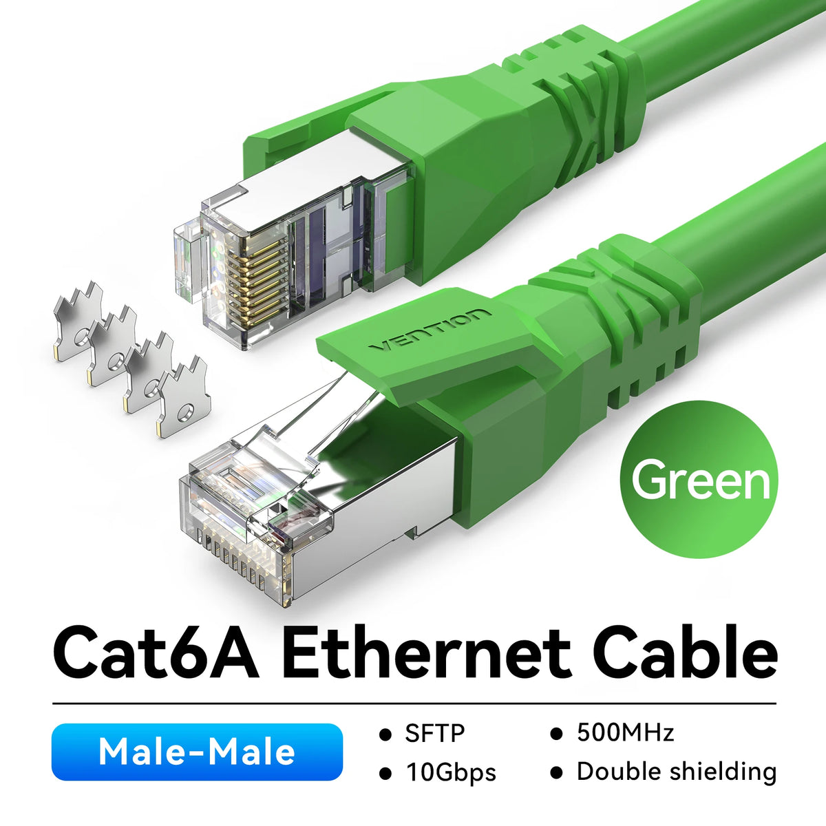 Vention Cat6A Bulk Ethernet Cable 10Gbps SFTP Cat 6A Patch Cord for ADSL PLC Servo Motor Ethernet Swicth PC RJ45 Networking Wire