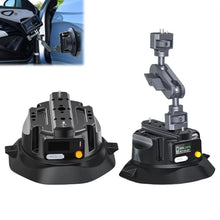 4.5 Inch Electric Auto Pump Suction Cup Camera Mount with Aluminum Ball Head Magic Arm Compatible with DJI Insta360 Go Pro