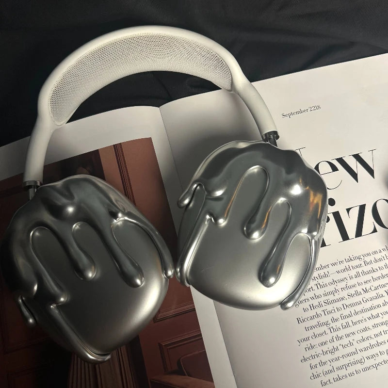 Melting Candles Airpods Max Headphones Case Cover YK2 Niche Custom Airpods Cases Headphones Accessories Decoration Gift