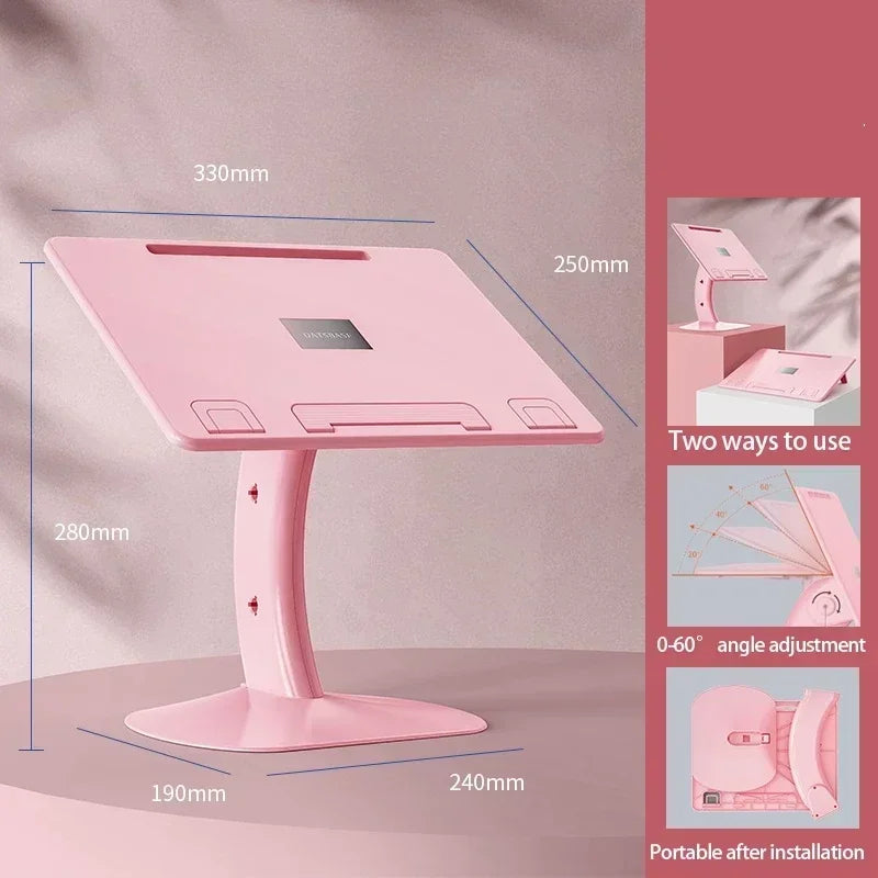 Eary Portable Car Dining Table Laptop Stand Multi-Angle Adjustable Book Reading Holder Fit For Car Seat Sofa Bed Car Accessories