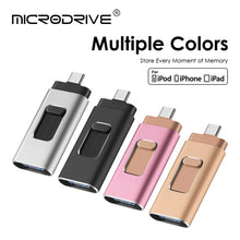 USB Flash Drives 4 in 1 Type C Compatible IPhone/iOS/Apple/iPad/Android & PC 256GB Lightning OTG Jump Drive 3.0 USB Memory Stick