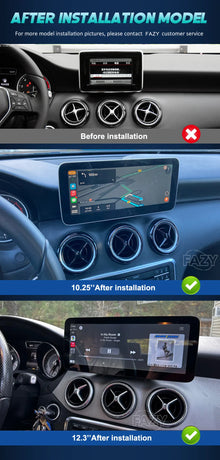 Linux System Wireless Carplay Android Auto Radio For Mercedes Benz A CLA GLA W176 C117 X156 2012-2018 Car Multimedia Player BT