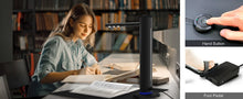 VIISAN K48 48MP Book Scanner，600DPI AI Document Camera with OCR, Auto Page Smoothing, Laser Positioning, Windows/Mac