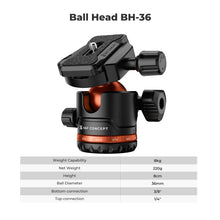 K&F CONCEPT 178cm Lightweight Camera Tripod Cellphone Clip Travel DSLR Tripod for Nikon Canon Camera Outdoor Live Streaming Vlog
