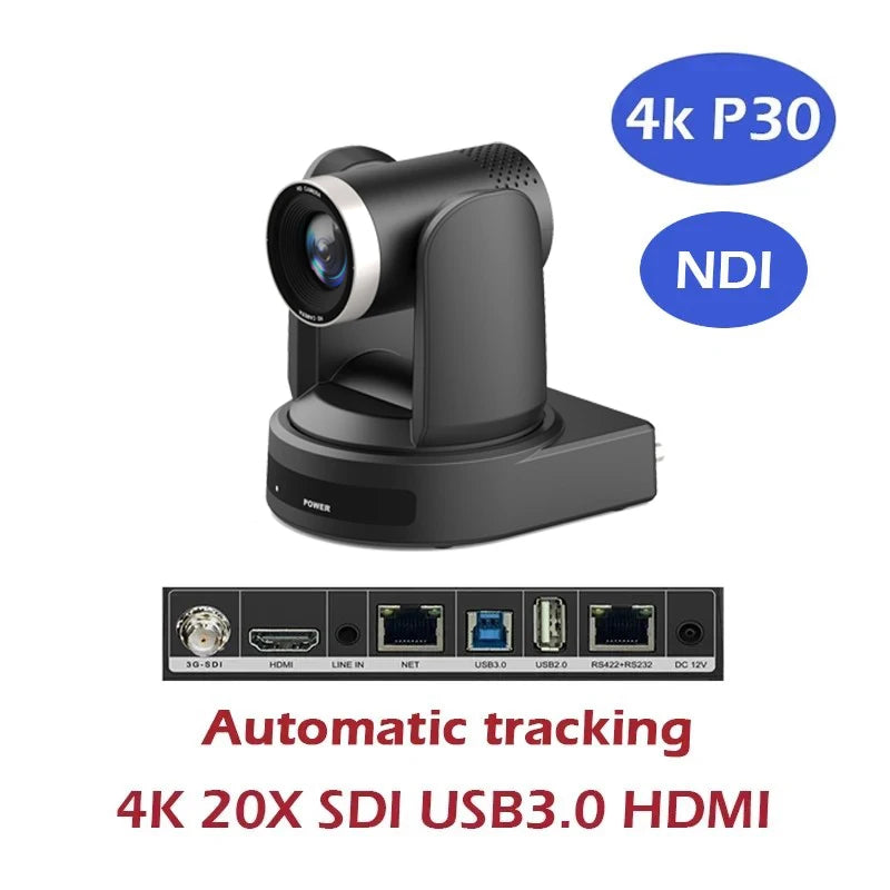 SMTAV 1080P 4K SDI PTZ Camera 10X 20X Zoom HDMI IP Live Streaming Camera Support POE Conference Camera for Church Meeting