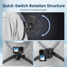 Flymile Neck Mount Holder for DJI Pocket 4/Action 5 Pro/Osmo 360/Insta360 Ace Pro 2/Gopro Accessories Camera POV Chest Strap