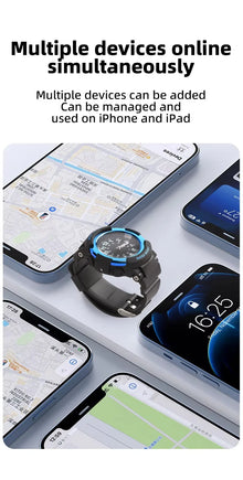 Kids Anti-Lost Watch with Apple Find My Android Find Hub Bluetooth Tracker Quartz Watch IP68 Waterproof No Subscription