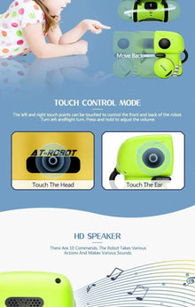 2026 Intelligent Multilingual Robot Toy - Voice & Touch Control Interactive Educational Gift for Kids (Russian/English/Spanish)