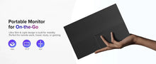 AHXJKA 17.3“ Portable Screen Monitor Display 1600*900P 16:10 250cd/㎡ IPS Panel  Extend For Mobile Phone Gaming TV Box PS4 PS5
