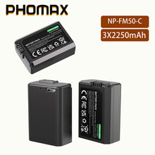 PHOMAX 2250mAh NP-FW50 NPFW50 Battery Type-C Direct Charge for Sony A6400 A6000 ZVE10 A6300 A 7 M2 A7R2 A6100 A5100 NEX-7 NEX-F3