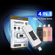4 in 1 USB Flash Drive 64GB High Speed Micro USB Stick OTG Type-C Pen Drive 32GB 128gb 256gb Memory Stick for iphone Samsung