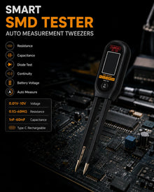 LCR SMD Mini Tester Smart Tweezer Resistance Capacitance Continuity Diode  Auto Test Measurement Multimeter Tools ZL23