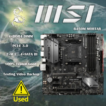 MSI B450M MORTAR For Ryzen seriese 4xDDR4 Socket AM4 PCI-E 3.0 Max 128GB 2×M.2