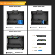 Power Train X-Gamerx X100 Pro M-ATX PC Case Transparent Side 240 Water-Cooled TYPE-C ATX SFX Power Supply MINI Portable Case