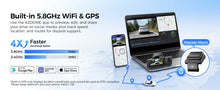 New AZDOME 4K M550 Pro Dash Cam Front Rear Interior 3 in 1 Car Camera 24H Parking Monitor Supercapacitor 5G WIFI GPS ADASCar DVR
