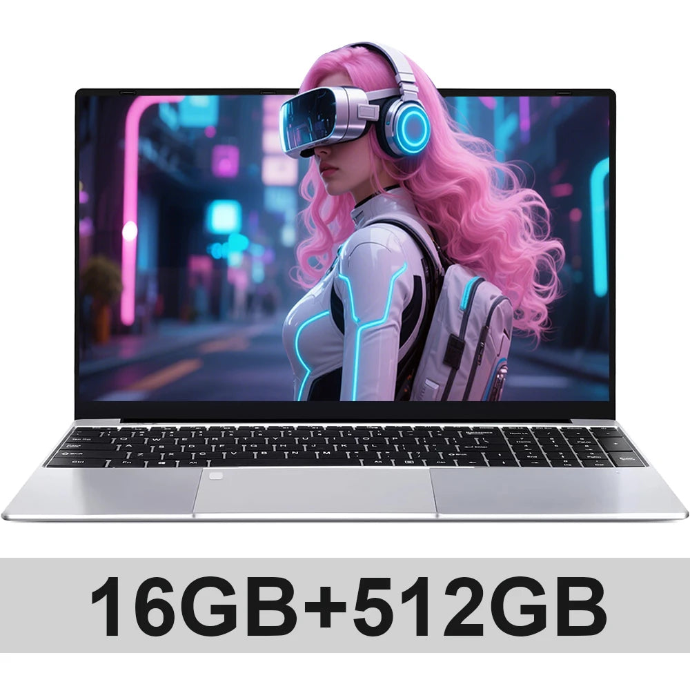 Portátil Intel de 15.6 pulgadas ultrafino Intel Core I3 6100U 16GB RAM 1TB 2TB SSD Ordenador PC para oficina y estudio Windows 11 Pro