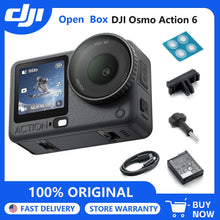 Open Box-DJI Osmo Action 6 Camera ,8K Waterproof Action Camera with 1/1.1" Square Sensor, Variable Aperture of f/2.0–f/4.0, Rocksteady 3.0, Cold-Resistant, 50GB Storage, Vlogging Camera
