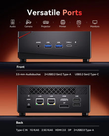 ACEMAGIC Mini PC AMD Ryzen 7 7730U 32GB DDR4 512GB SSD 6-Core up to 4.5GHz Portable  Desktop Computer Wifi6 4K Display Window11