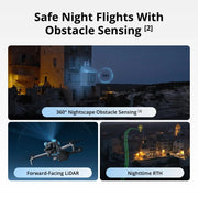 Dron con cámara DJI Mini 5 Pro, ActiveTrack 360°, ultraligero y plegable, con sensor CMOS de 1 pulgada, cámara 4K, detección de obstáculos omnidireccional, estabilizador de 225°, transmisión de 20 km y accesorios Mini 5 Pro para principiantes