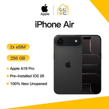 Apple iPhone Air Original Desbloqueado Chip A19 Pro 6.5" Super Retina XDR OLED Cámara Dual de 48MP Versión Global 5G IP68 iOS 2*eSIM