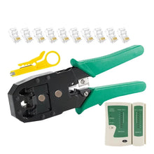RJ45 Crimping Tool 6P 8P RJ11 RJ12 Network Cable Tester Crimper Stripper Cutter Plier for Ethernet LAN Crystal Head Installation