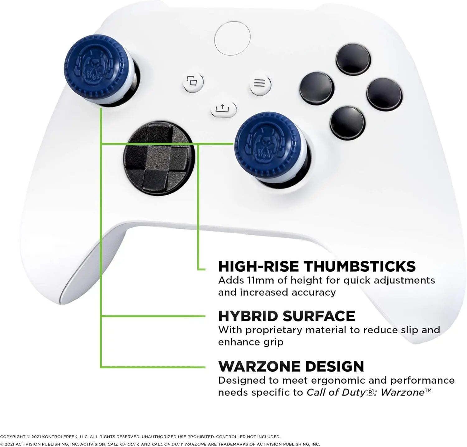 2Pcs Hand Grip Extenders Caps for Xbox Series Game Controller Gamepad Thumb Stick Grips High/Low Rise Covers For Xbox one/One S