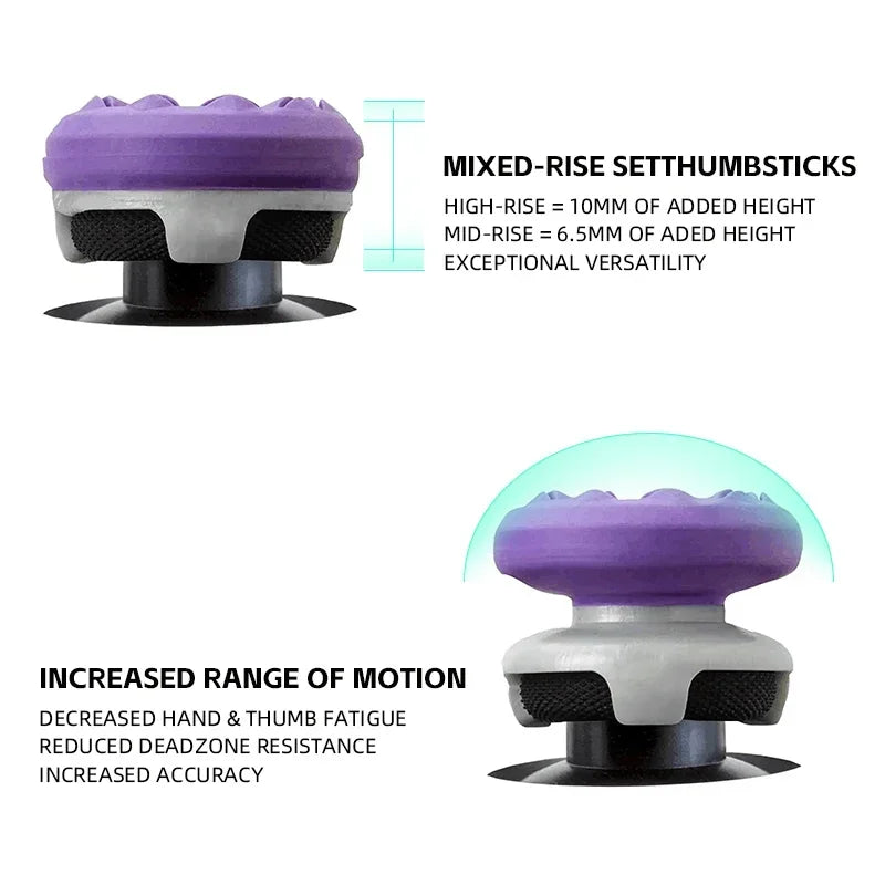 DATA FROG Freek Galaxy Thumb Grips High-Rise Stick Caps for PS4 PS5 / Xbox Series X S Controller FPS Analog Joystick Cover