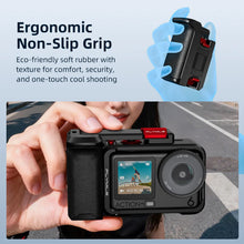 Flymile Action 6 Grip Metal Cage Photography Handle for DJI Osmo Action 6 Accessory Xplorer Grip Aluminum Alloy Protective Case