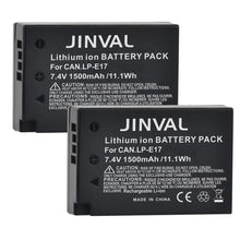 JINVAL LP-E17 Battery 1500mAh Replacement Batteries + PD20W Fast Dual Charger For Canon EOS R50 R10 RP 850D 77D 800D 760D 750D