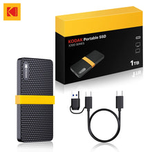 KODAK Original X200 External SSD Hard Drive HD Externo USB3.1 Portable SSD 256GB 512GB 1TB 2TB For Laptops Smartphone PC TV