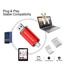TYPE-C USB Flash Drive 128GB OTG Direct Connection Pen Drive 64GB Memory Stick 16GB Creative Business Gift Red U Disk Blue 32G