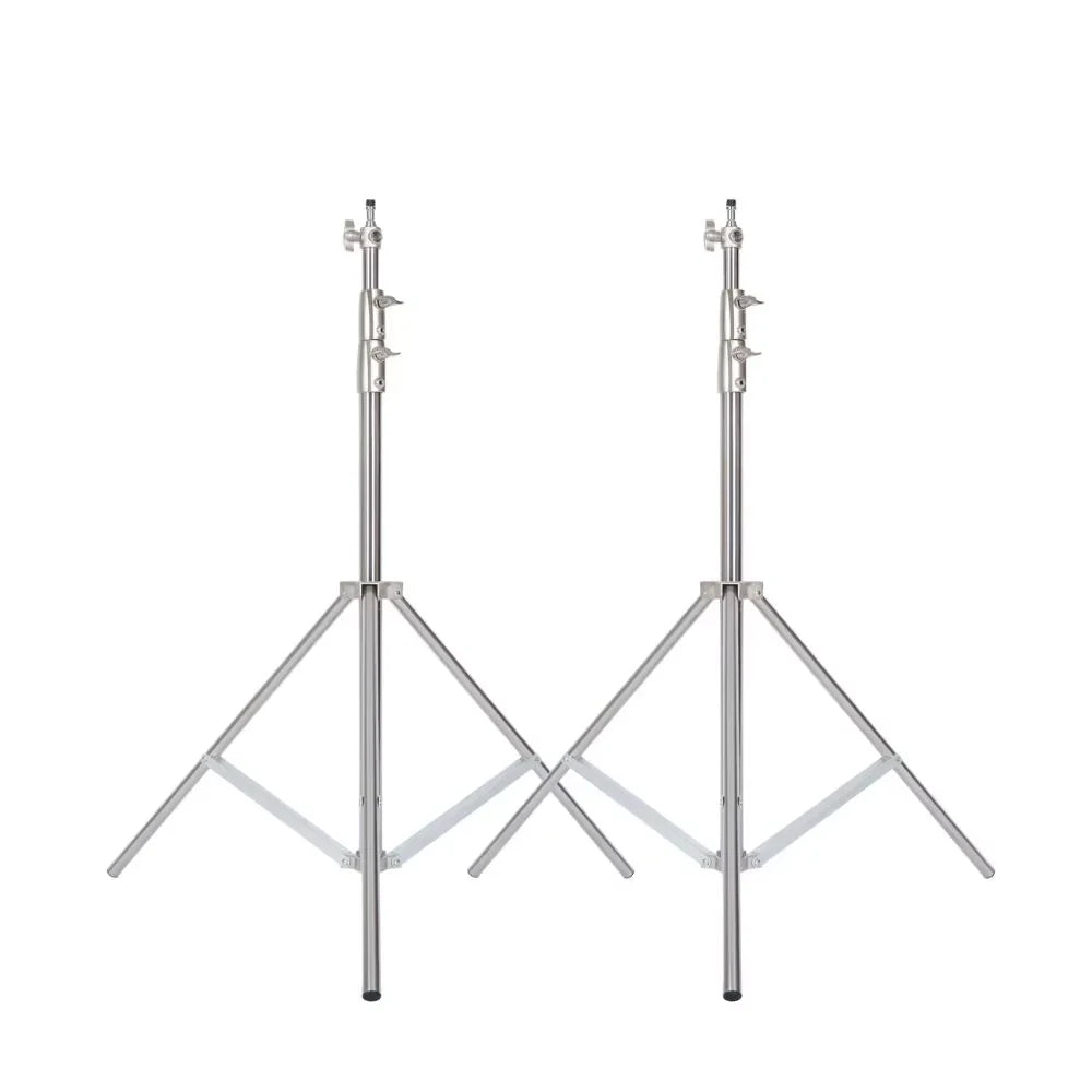2.9M Tripod Super Stable Big Tripod Foldable Light Stand Lifting Frame Wheels Photography Softbox Photo Studio Stainless Steel