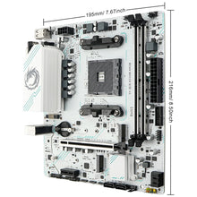SOYO AMD Ryzen B550M ARGB DDR4 Motherboard AM4 Computer Combo Set Office Desktop PC Game PCIE4.0*16 M.2 NVME/MGFF SATA USB3.0 24PIN+8PIN USB2.0 HD/VGA Memory up to 64GB