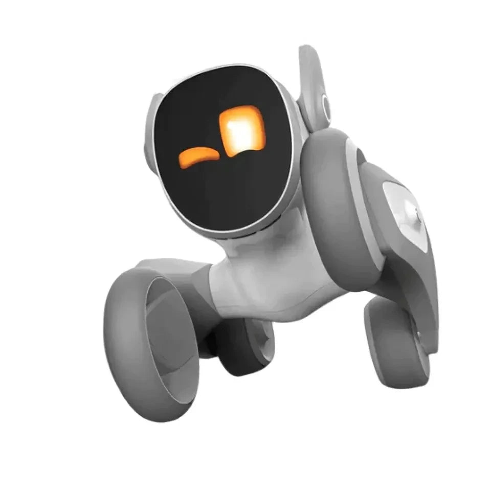 Perro robot con IA inteligente, mascota electrónica, compañero robot interactivo para entretenimiento en el hogar