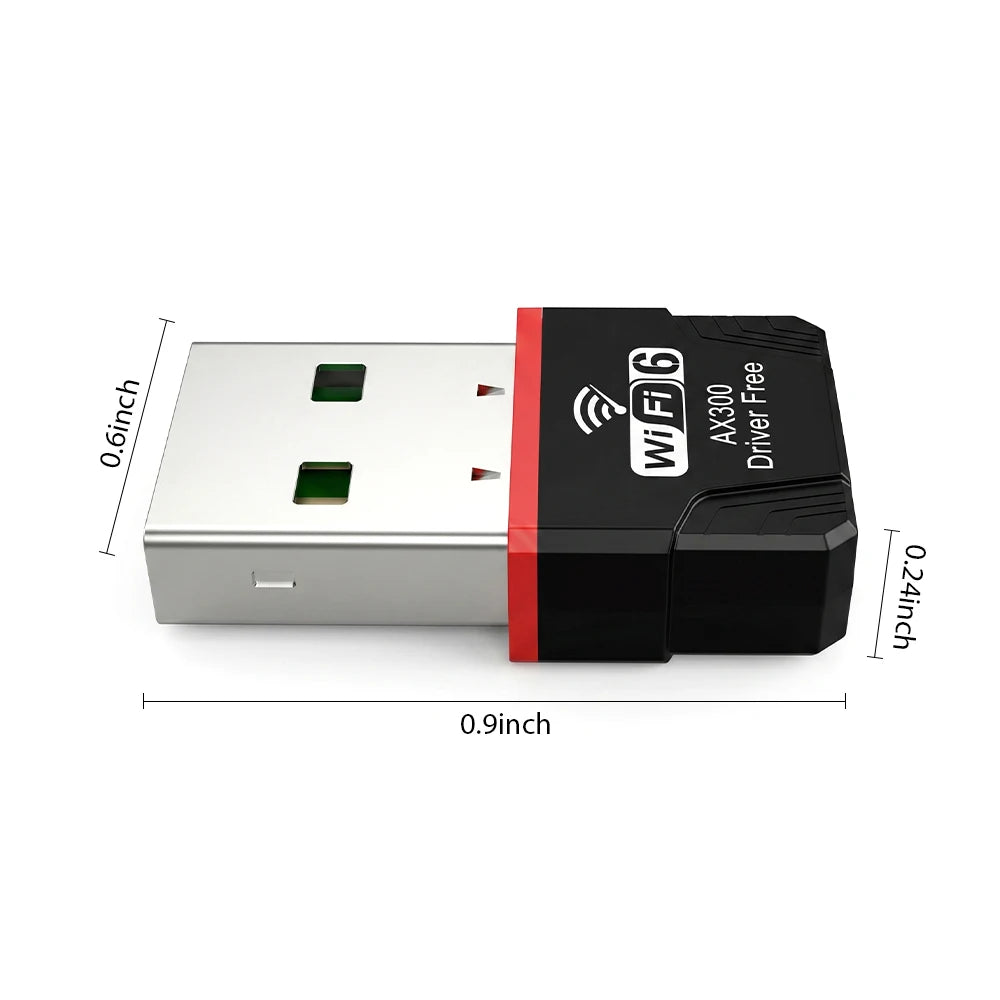 WIFI 6 Network Signal Reception Mini Driver-free Wi-Fi Adapter for PC Deskop Computer 2.4G Network Card USB Plug and Play