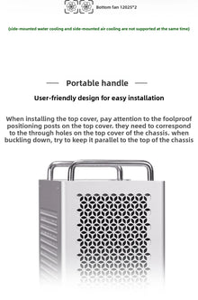 B2Pro MATX Aluminum Alloy Computer Case Desktop Chassis Computer Fits Matx/Atx/Sfx Power Supply &240 Water Cooling