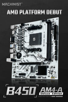 MACHINIST B450 AM4 Motherboard AMD CPU Processor Dual-channel DDR4 Memory Mainboard M.2 NVME (Supports Ryzen 5500 5600 5600G CPU)